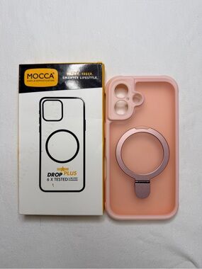 Pink Ring Holder Phone Case - Drop Plus